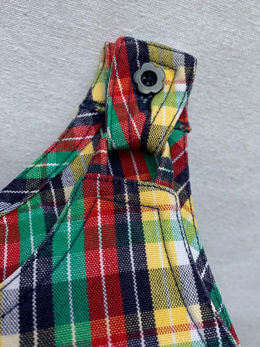 1998 Gymboree Rainbow Tag Vintage Plaid Spectator Jumper Sleeveless Dress 4-5